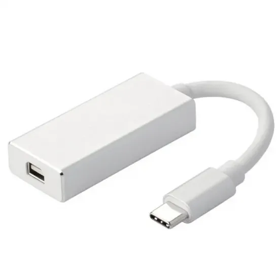 Видеоадаптер APC Electronic USB Type-C (M)/miniDP (F), White (APC-631007)