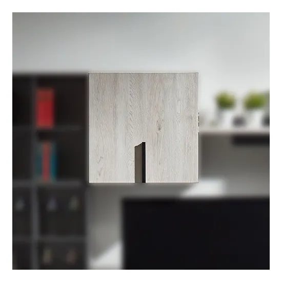 Dulap de perete Ambianta Duet (60 cm) cu uÈ?a, Gri/Alb Samoa