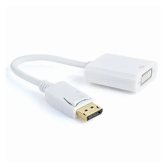 Видеоадаптер Cablexpert DisplayPort (M)/DVI-I (F), White (A-DPM-DVIF-002-W)