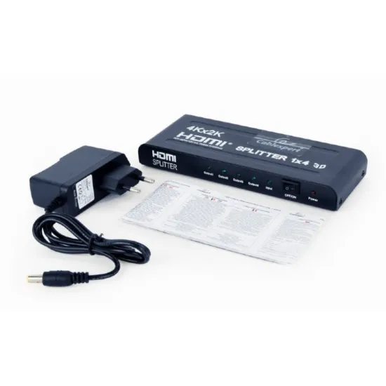 Разветвитель HDMI Cablexpert HDMI (F)/4x HDMI (F), Black (DSP-4PH4-02)