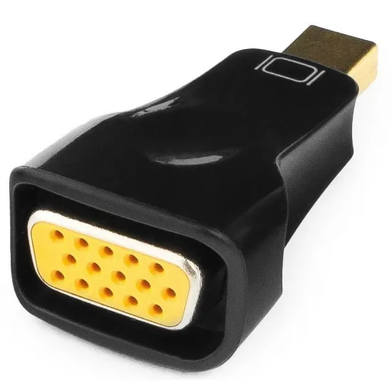 Adaptor video Gembird MiniDP (M)/VGA D-Sub (F), Black (A-mDPM-VGAF-01)
