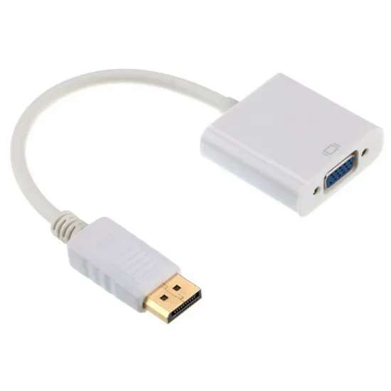 Видеоадаптер Cablexpert DisplayPort (M)/VGA D-Sub (F), White (A-DPM-VGAF-02-W)