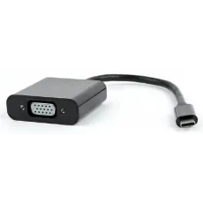 Видеоадаптер Gembird USB Type-C (M)/VGA D-Sub (F), Black (AB-CM-VGAF-01)