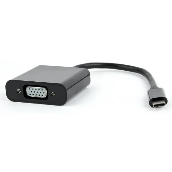 Видеоадаптер Gembird USB Type-C (M)/VGA D-Sub (F), Black (AB-CM-VGAF-01)
