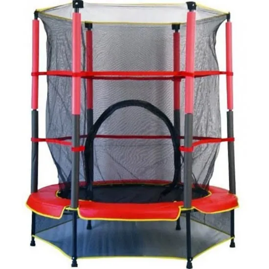 Trambulină 4Play, 140 cm, plasă interioară, Black/Red