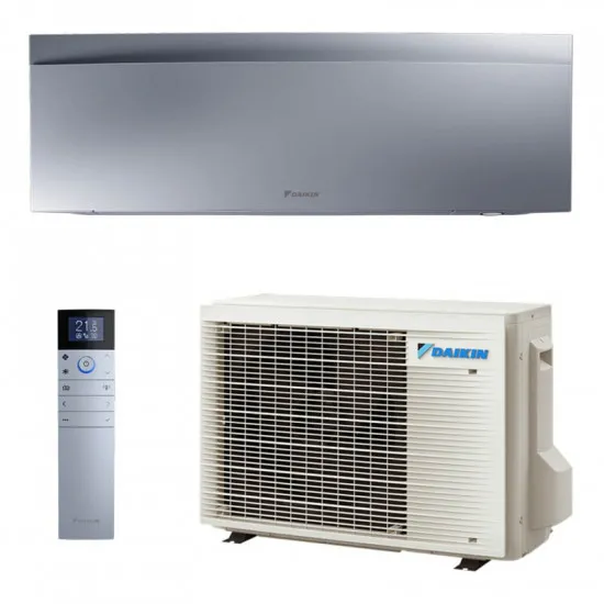 Aparat de aer condiționat Daikin Emura Inverter R32 Wi-Fi FTXJ25AS/RXJ25A ,, 9000 BTU, pana la 25 m², Silver