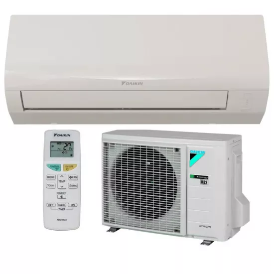 Кондиционер Daikin Sensira FTXF Inverter R32 Wi-Fi FTXF20E/RXF20E, 7000 BTU, до 20 м², White