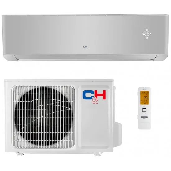 Кондиционер Cooper&Hunter Supreme Inverter WiFi R32 CH-S24FTXAM2S-SC, 24000 BTU, до 70 м², Silver