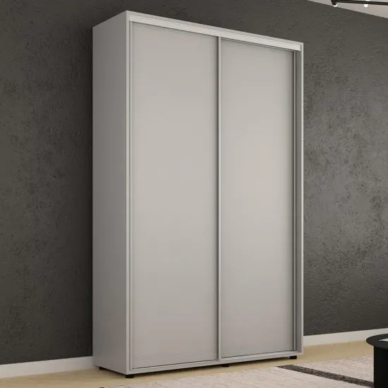 Dulap-cupeu Mobildor Compact, 160x220x45 cm, uși PAL, Gri