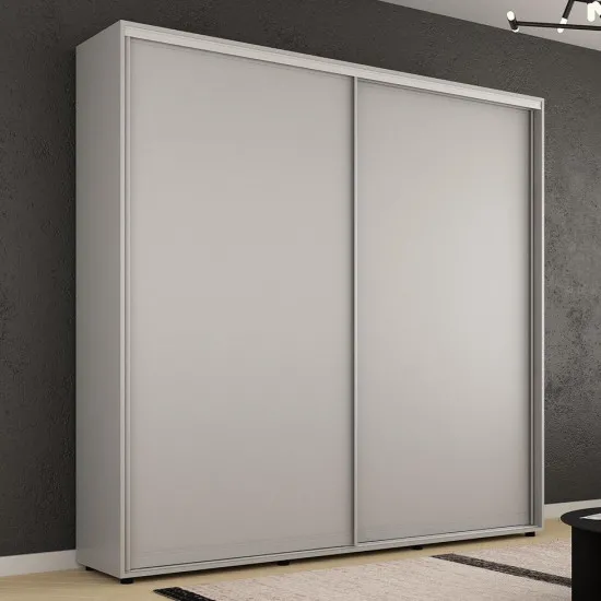 Dulap-cupeu Mobildor Compact, 230x220x45 cm, uși PAL, Gri
