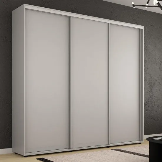 Dulap-cupeu Mobildor Compact, 270x220x45 cm, uși PAL, Gri