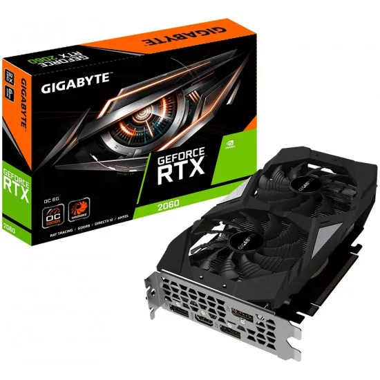 Видеокарта Gigabyte GeForce RTX 2060 OC 6G (6 ГБ/GDDR6/192 бит)
