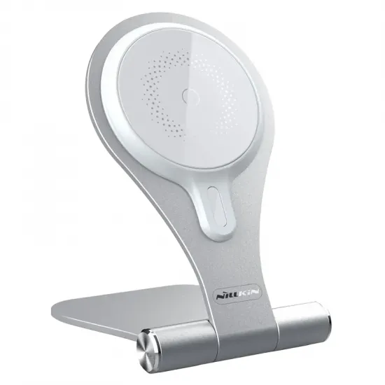 Зарядка беспроводная Nillkin MagStand Charging Stand 15 Вт, Silver