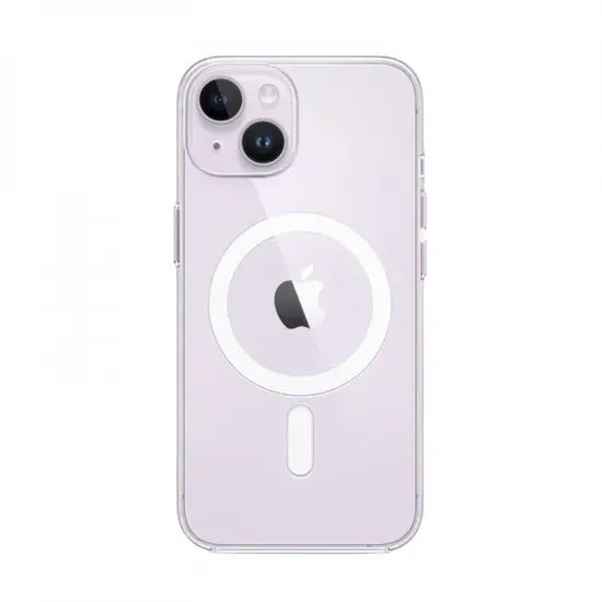 Husă Apple Clear Case with MagSafe pentru iPhone 14 Plus, Transparent