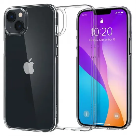 Husă Spigen Airskin Hybrid pentru iPhone 14, Crystal Clear