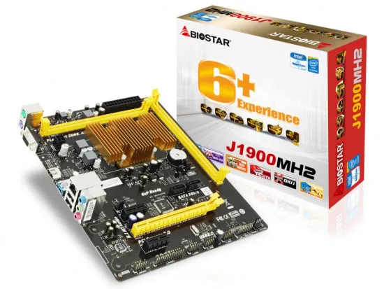 Плата материнская BIOSTAR BS J1900MH2 (/Celeron J1900)
