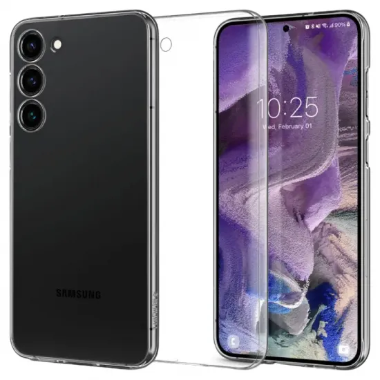 Husă Spigen Airskin pentru Samsung Galaxy S23, Crystal Clear