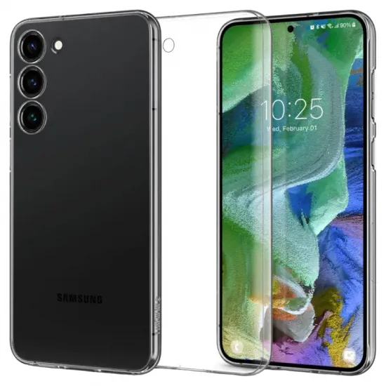 Husă Spigen Airskin pentru Samsung Galaxy S23 Plus, Crystal Clear