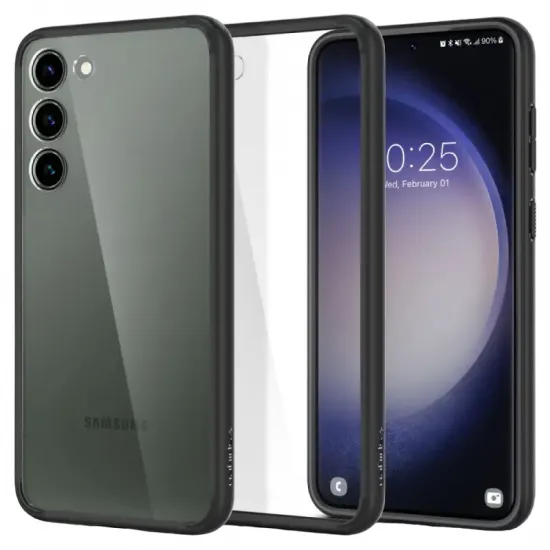 Husă Spigen Ultra Hybrid pentru Samsung Galaxy S23 Plus, Matte Black