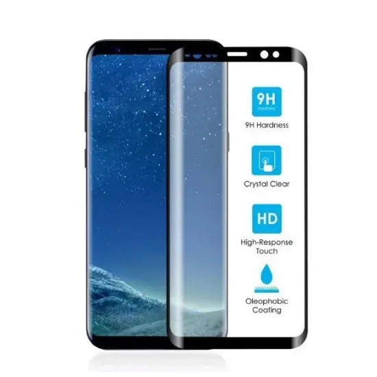 Ð?аÑ?иÑ?ное ÑÑ?екло Cellular Tempered Glass Curved Black Ð´Ð»Ñ Samsung Galaxy S9 Plus