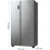 Frigider side-by-side Gorenje NRR9185EAXL, Grey