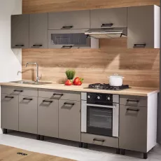 Bucatarie modulara Ambianta Iris 2.6 m, Gri