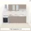 Bucatarie modulara Ambianta Fresh 2.0 m, Cappuccino
