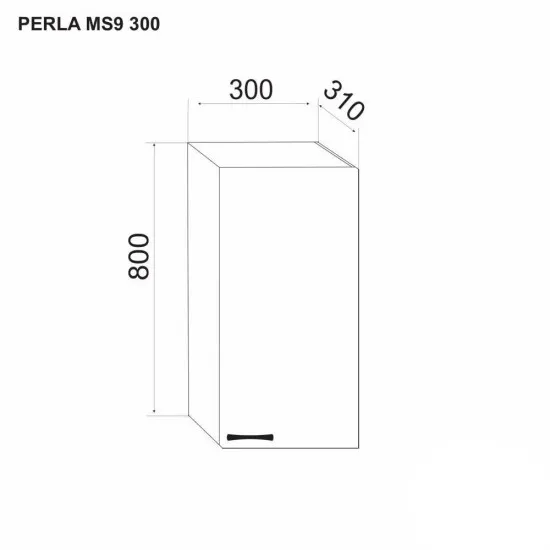 Modul superior Ambianta Perla MS9 300 Alb