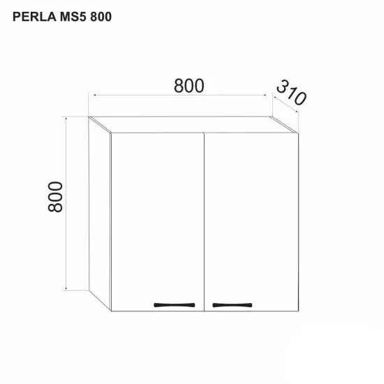 Modul superior Ambianta Perla MS5 800 Creme