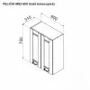 Modul superior Ambianta Felicia MS2 600 hota telescopica, Alb