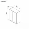 Верхний кухонный шкаф Ambianta Iris 600 CS, Bardolino