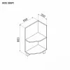 Нижний кухонный шкаф Ambianta Iris 300 PI, Bardolino