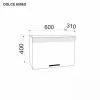 Modul superior Ambianta Dolce 600 ES hota, Gri