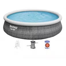 Piscină gonflabilă Bestway 57372, 457x457x107 cm, 12362 l