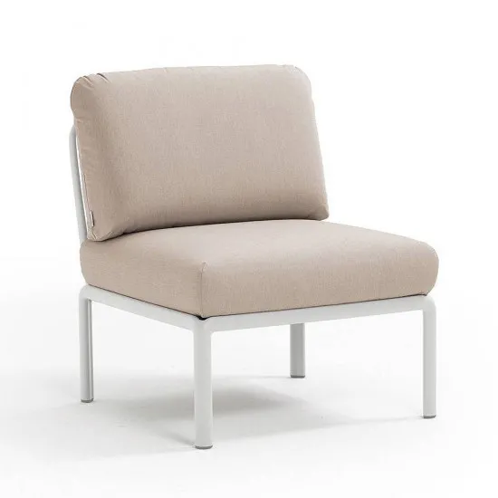 Кресло для сада модуль центральный Nardi Komodo Elemento Centrale Bianco/Canvas Sunbrella