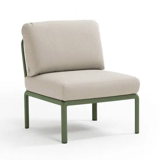 Fotoliu pentru gradina modul central Nardi Komodo Elemento Centrale 40373.16.131 Agave/Tech Panama cu stofa hidrofuga rezistentă la apă