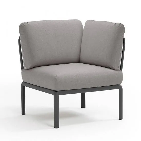 Fotoliu pentru gradina modul de colt Nardi Komodo Elemento Angolo 40374.02.172 Antracite/Grigio