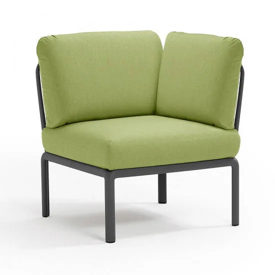 Fotoliu pentru gradina modul de colt Nardi Komodo Elemento Angolo Antracite/Avocado Sunbrella