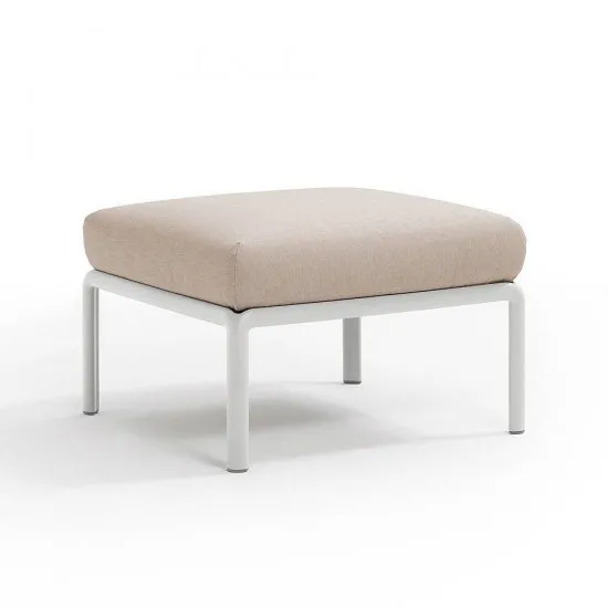 Pouf cu perna Nardi Komodo Pouf 40369.00.141 Bianco/Canvas Sunbrella