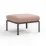 Pouf cu perna Nardi Komodo Pouf 40369.02.066 Antracite/Rosa Quarzo