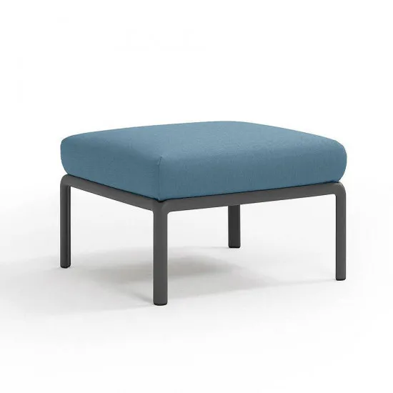Pouf cu perna Nardi Komodo Pouf 40369.02.142 Antracite/Adriatic Sunbrella