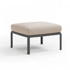 Pouf cu perna Nardi Komodo Pouf 40369.02.141 Antracite/Canvas Sunbrella