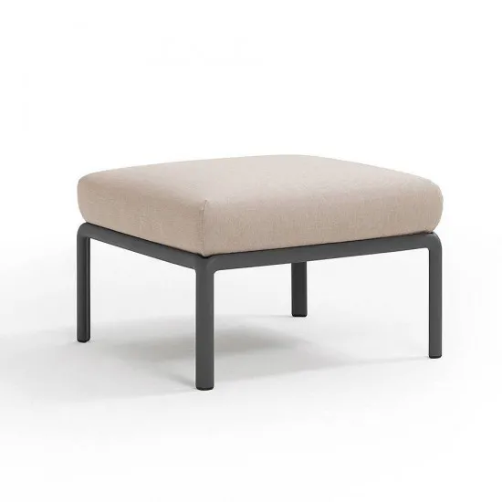 Pouf cu perna Nardi Komodo Pouf 40369.02.141 Antracite/Canvas Sunbrella
