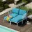 Pouf cu perna Nardi Komodo Pouf 40369.02.141 Antracite/Canvas Sunbrella