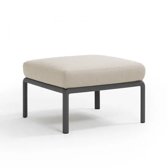 Pouf cu perna Nardi Komodo Pouf 40369.02.131 Antracite/Tech Panama