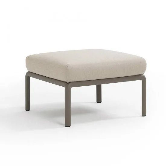 Pouf cu perna Nardi Komodo Pouf 40369.10.131 Tortora/Tech Panama cu stofa hidrofuga rezistentă la apă