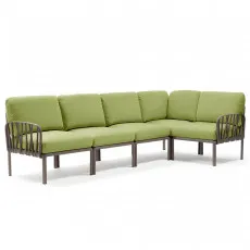 Садовый диван Nardi Komodo 5 40370.10.139 Tortora/Avocado Sunbrella Садовый диван Nardi Komodo 5 40370.10.139 Tortora/Avocado Sunbrella