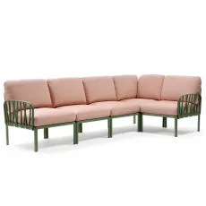 Садовый диван Nardi Komodo 5 40370.16.066 Agave/Rosa Quarzo Садовый диван Nardi Komodo 5 40370.16.066 Agave/Rosa Quarzo