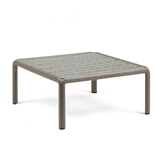 Masă de grădină Nardi Komodo Tavolino Vetro 40368.10.501, Tortora
