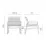 Кресло для сада Nardi Aria Fit 40330.00.136 Bianco/Grigio Sunbrella